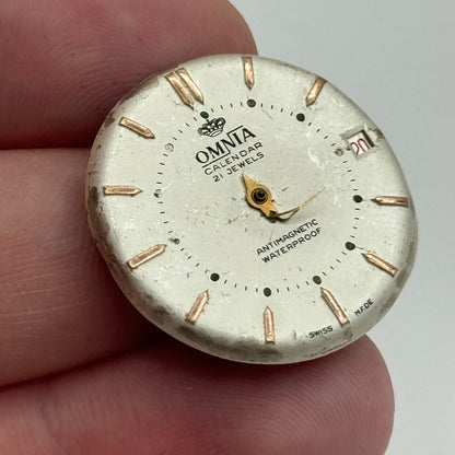 25.4mm Men's Omnia BFG 917C Manual Wind 21 Jewels Watch Movement PARTS SPARES