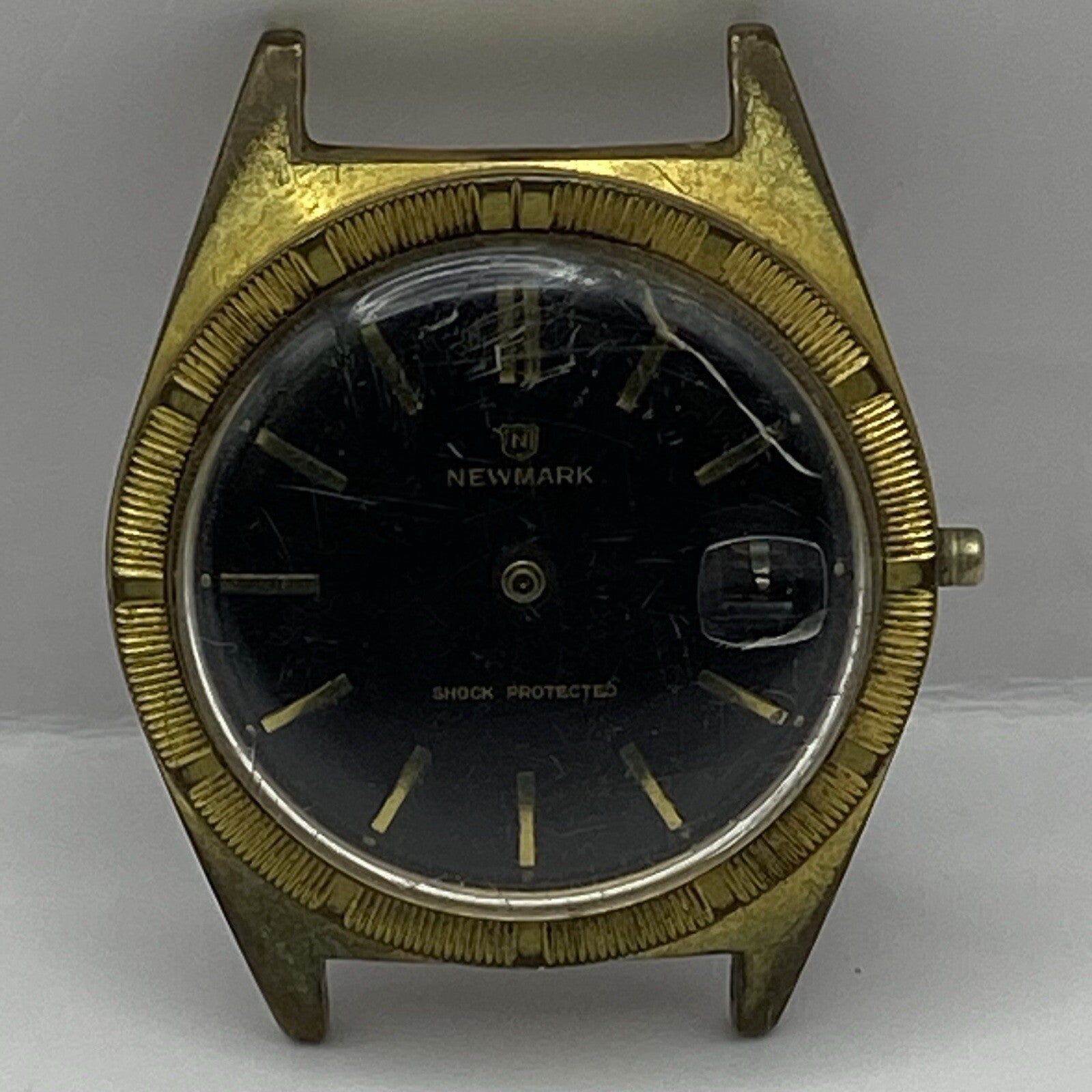 35mm Manual Wind Gents Vintage Newmark EB 8800 DT Movement Watch NON WORKING