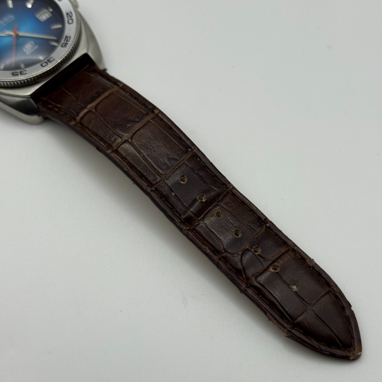 Fossil Blue 100 Meters Men’s Watch Quartz AM-3680 Date Dial Steel Working 38mm