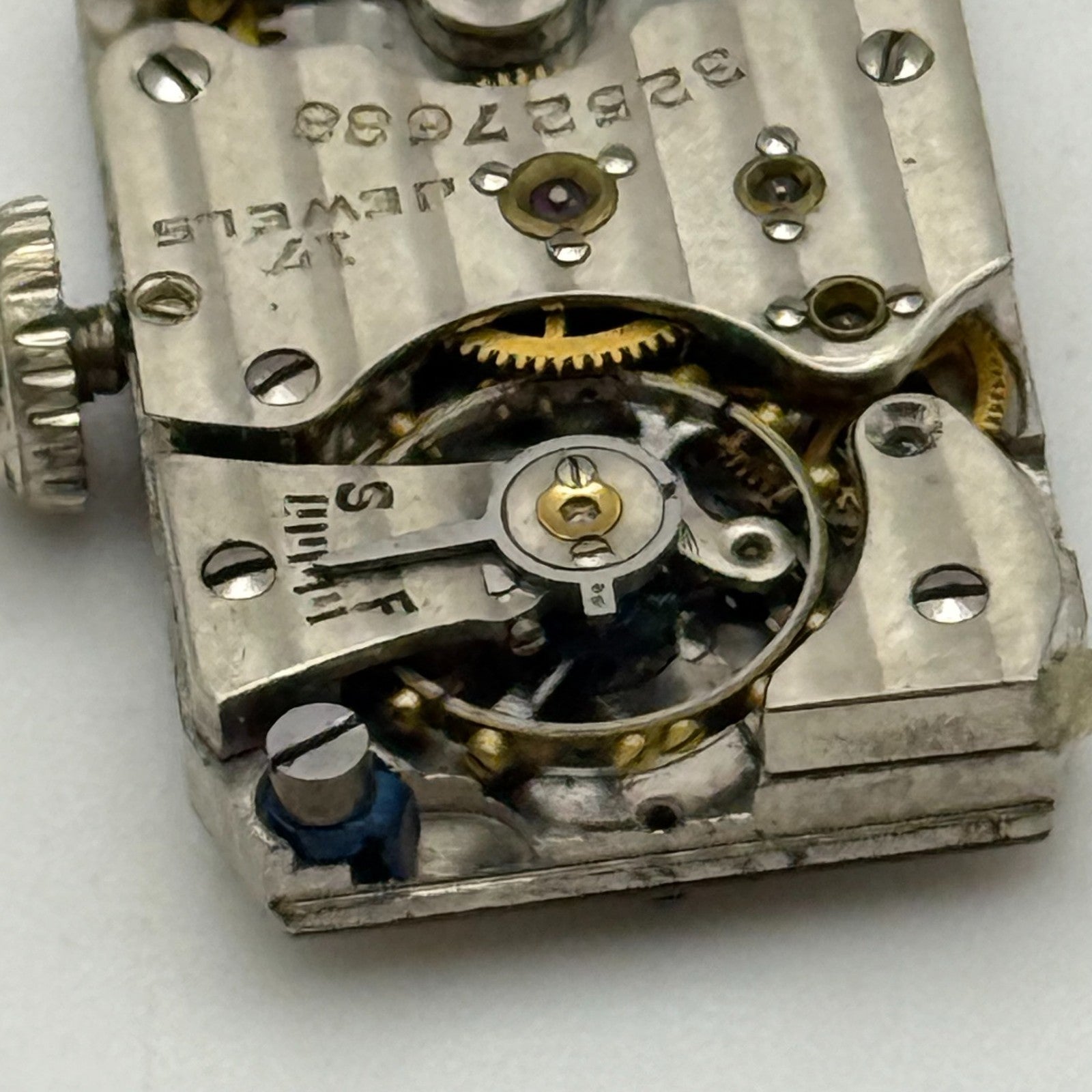 Running 1930 Vintage 18/0s Elgin 483 Model 1 American Watch Movement For PARTS