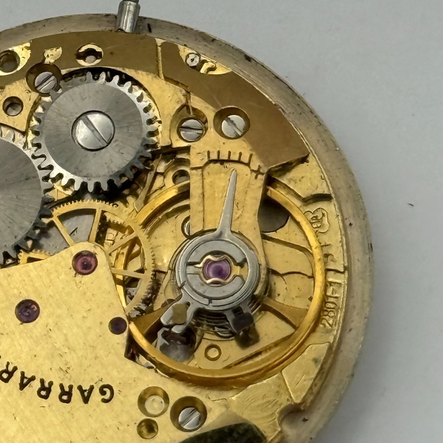 ETA 2801-1 Watch Movement Garrard Manual Wind Vintage Swiss Parts Repair Spares
