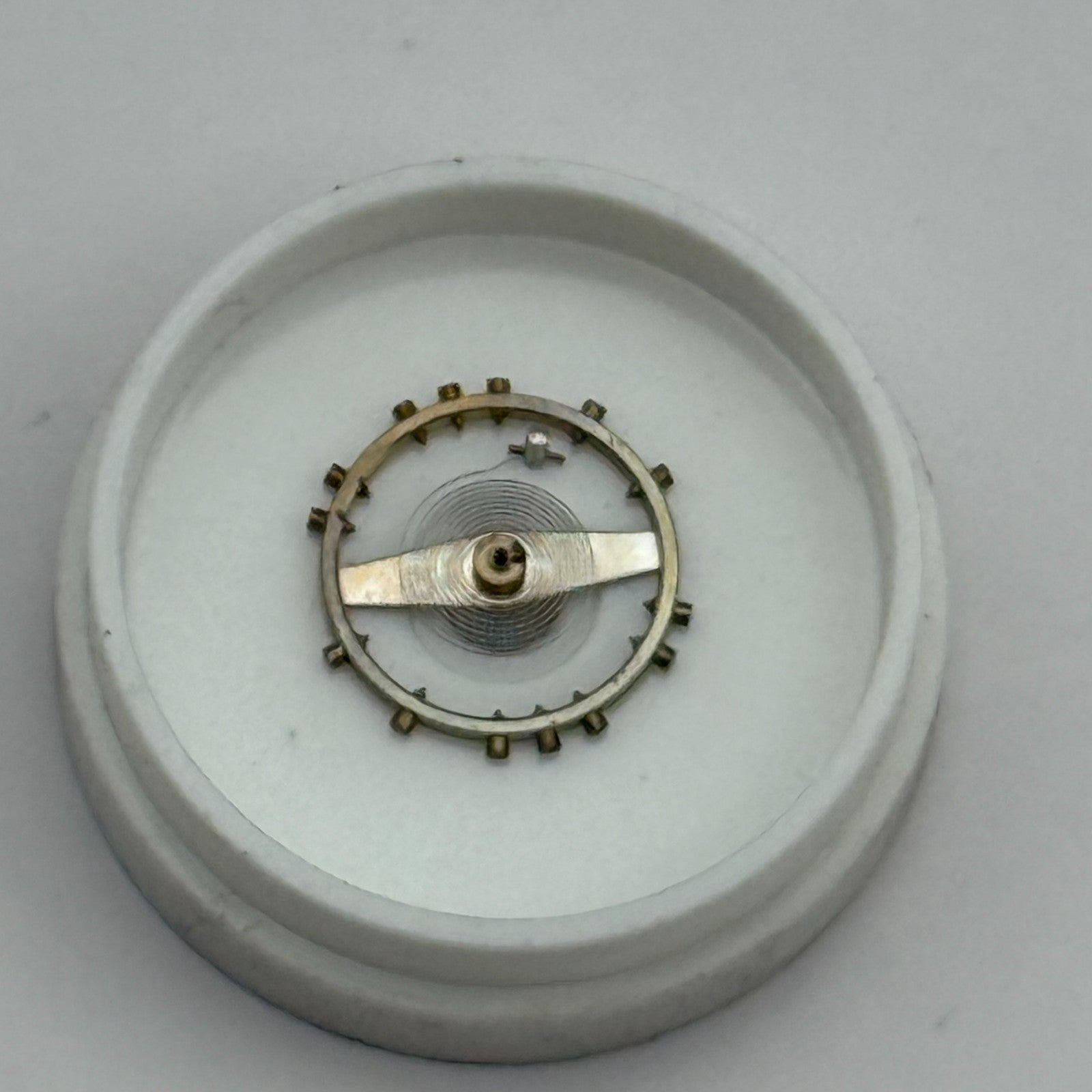 ETA 1301 Balance Wheel Complete And Spring  Inca 681 M Watch Movement Parts NOS