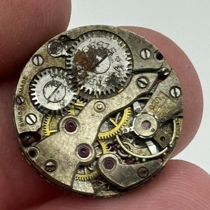 19.7mm Visible Patent 51489 FHF 8 Manual Wind Swiss Watch Movement PARTS SPARES