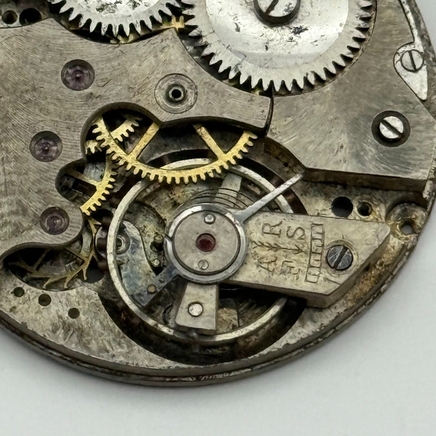 AS A Schild Trench Watch Movement Manual Wind Vintage Swiss Parts Repair 28.8mm