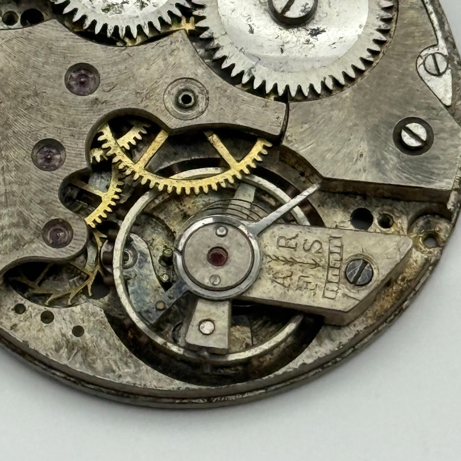 AS A Schild Trench Watch Movement Manual Wind Vintage Swiss Parts Repair 28.8mm