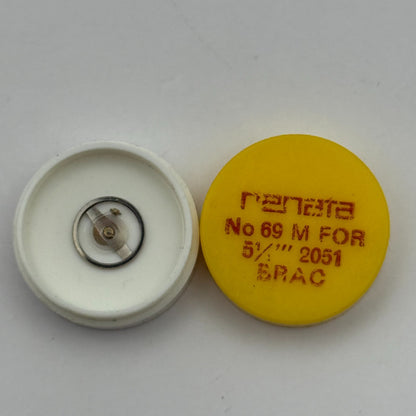 Brac 2051 Balance Wheel Complete And Spring  5¼’’’ 69 M Watch Movement Parts NOS