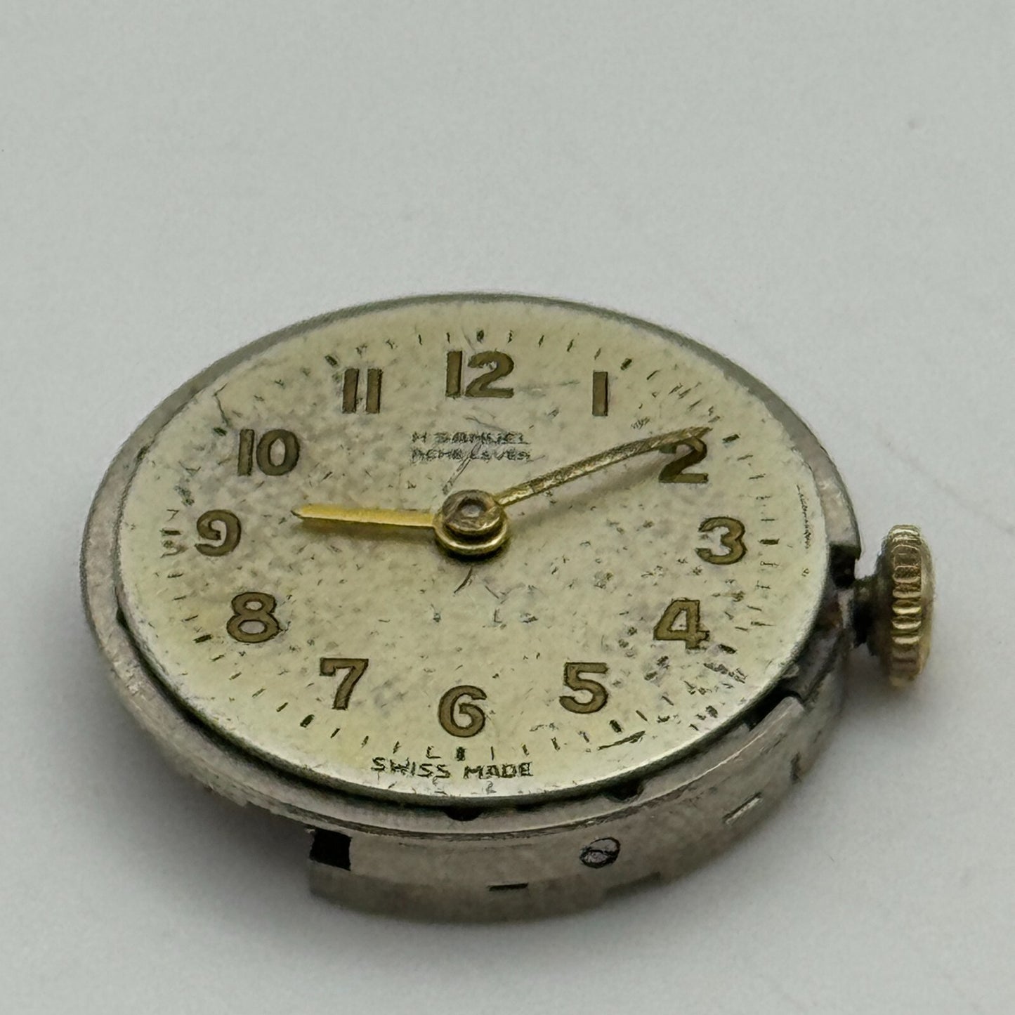 19.7mm H Samuel Acme Lever Cal 357 Manual Wind Swiss Watch Movement PARTS REPAIR