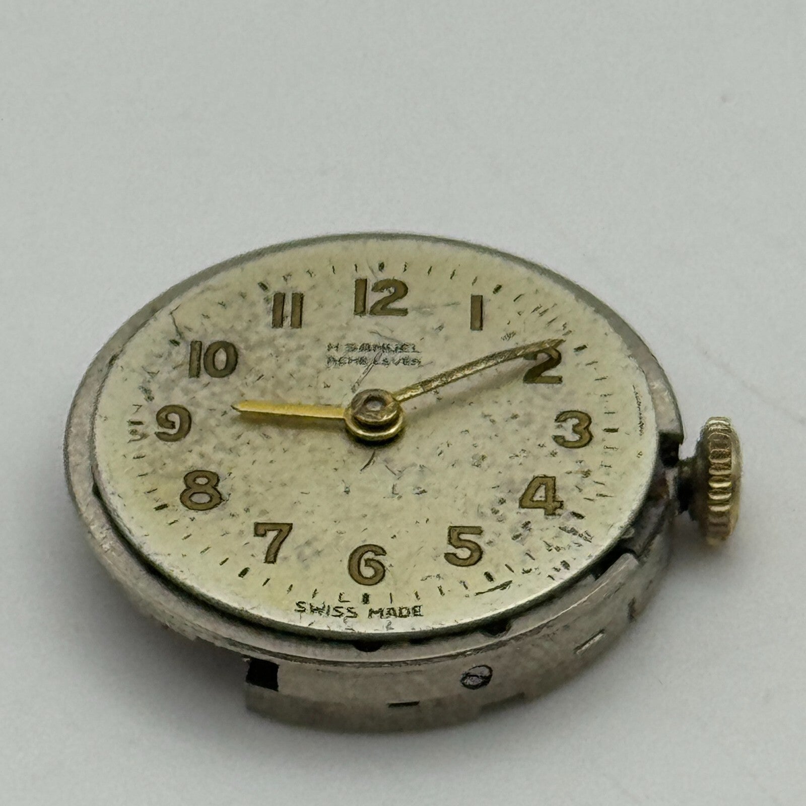 19.7mm H Samuel Acme Lever Cal 357 Manual Wind Swiss Watch Movement PARTS REPAIR