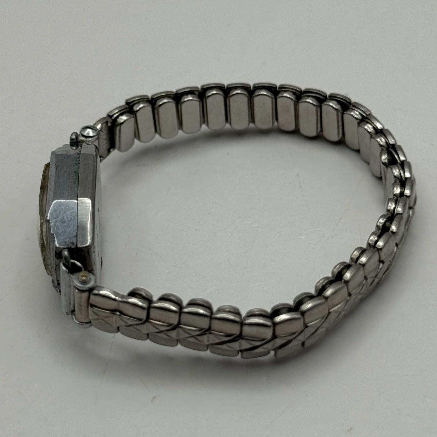 14mm Vintage Ladies Manual Wind Stainless Steel Sizor Band Watch PARTS / REPAIR