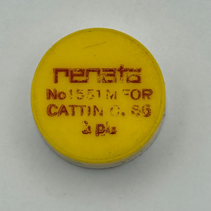 Catttin O.S6 Balance Wheel Complete And Spring  1551 M Watch Movement Parts NOS