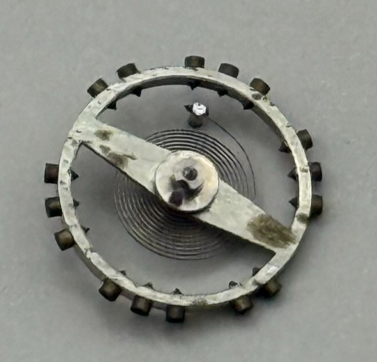 AS 1051 Balance Wheel Complete And Spring 5¼’’’ 34 M Watch Movement Parts NOS
