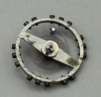 AS 1051 Balance Wheel Complete And Spring 5¼’’’ 34 M Watch Movement Parts NOS