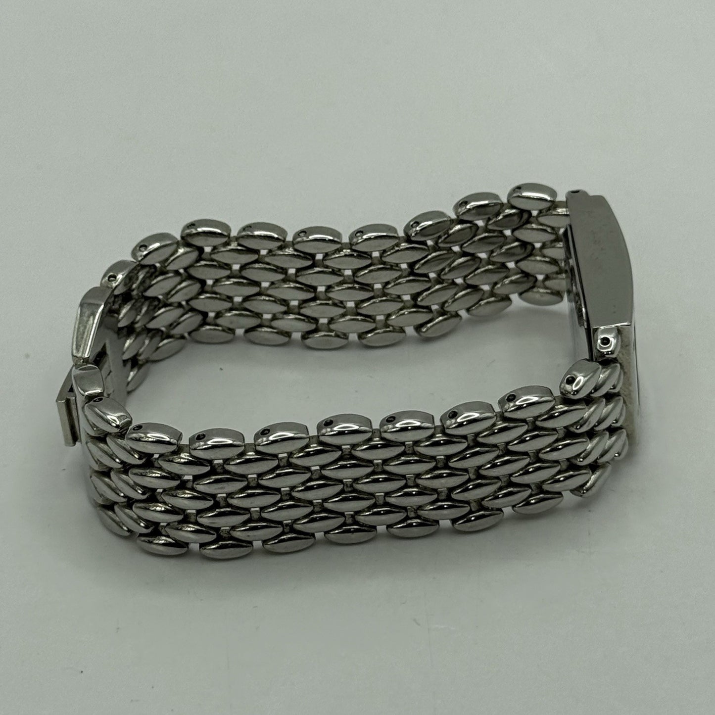 19mm Working Ladies Censi Collection Silver Tone Japan Quartz Watch 6.75 Inches