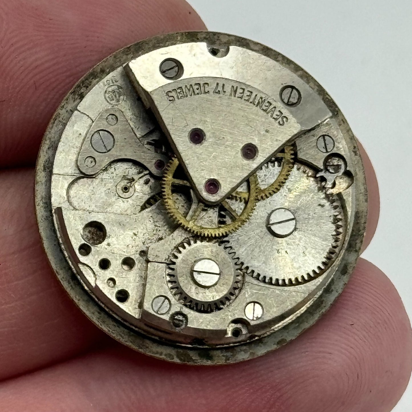 25.8mm Yeoman Mens HB Hermann Becker 1161 Manual Wind Watch Movement PARTS SPARE