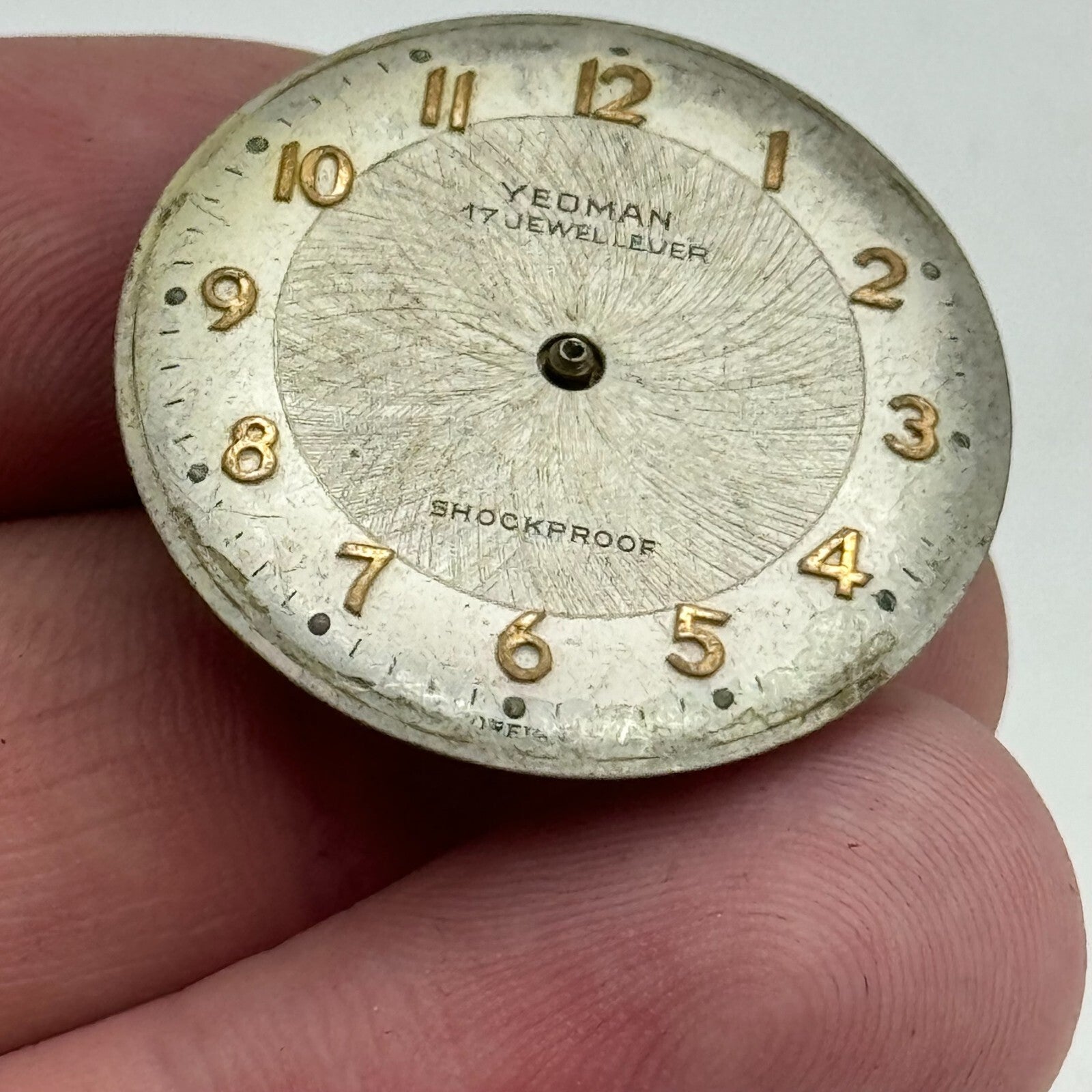 25.8mm Yeoman Mens HB Hermann Becker 1161 Manual Wind Watch Movement PARTS SPARE