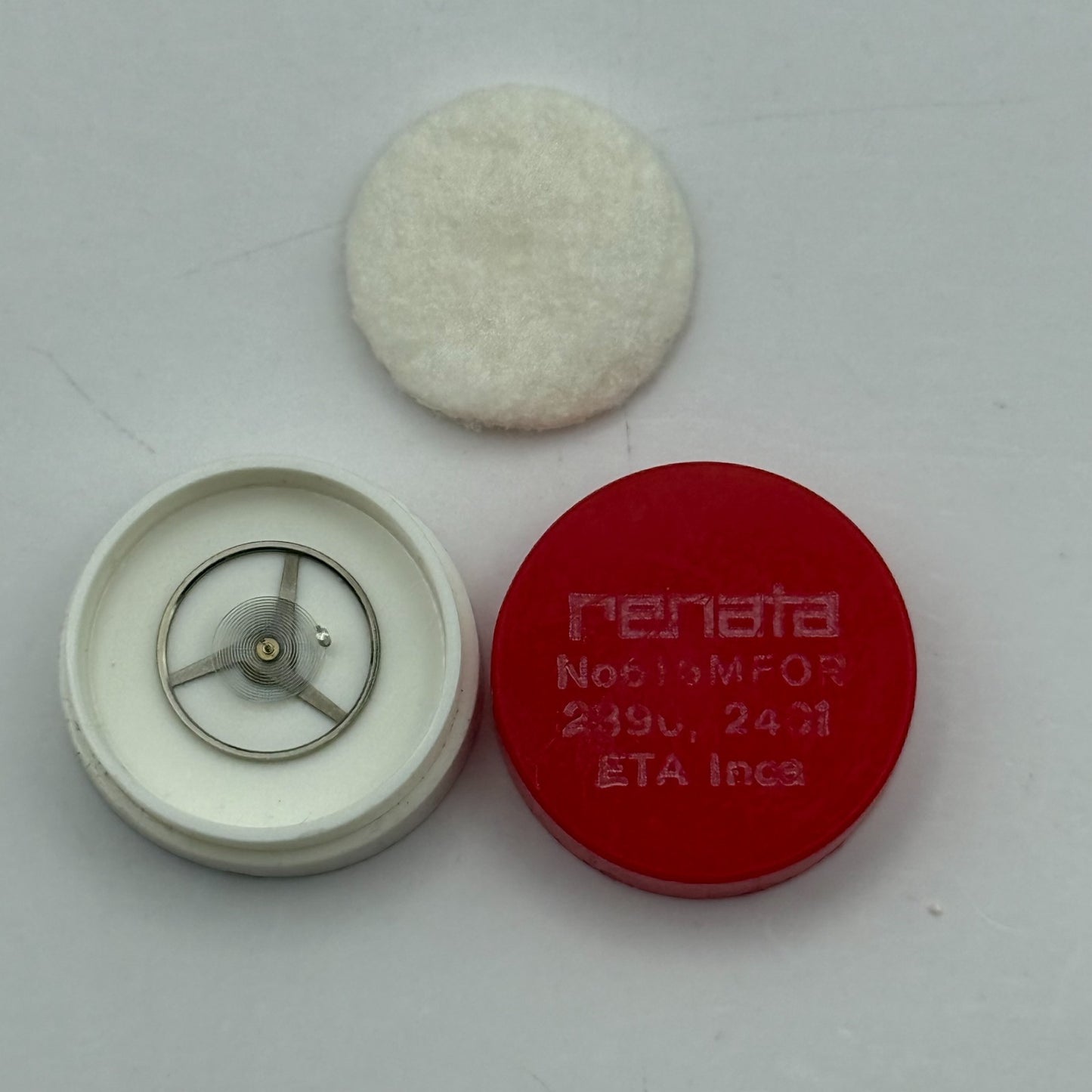 ETA 2390 2401 Balance Wheel Complete And Spring 616 M Watch Movement Parts 