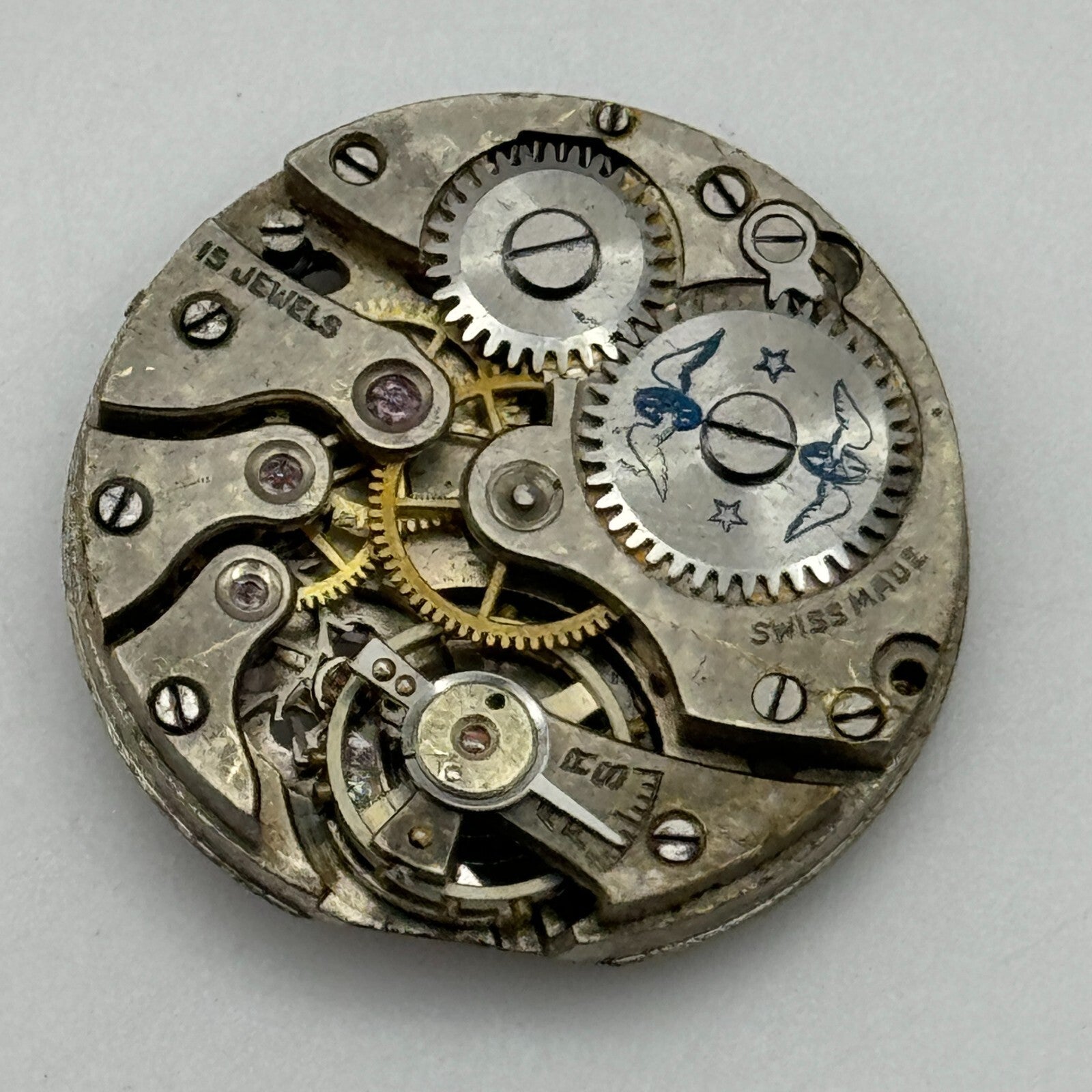 23.6mm Rotary As A Schild 15 Jewels Swiss Manual Wind Watch Movement PARTS