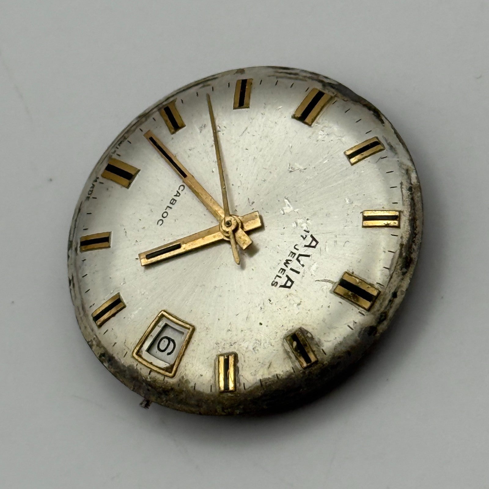 FHF ST 96-4 Watch Movement Avia Manual Wind Vintage Swiss Parts Repair 25.8mm