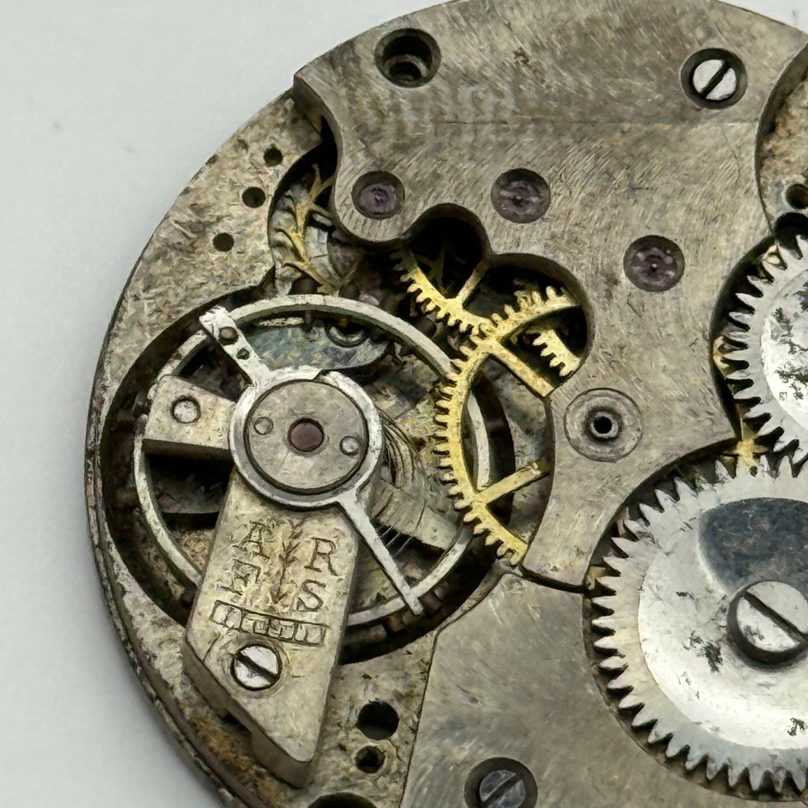 AS A Schild Trench Watch Movement Manual Wind Vintage Swiss Parts Repair 28.8mm