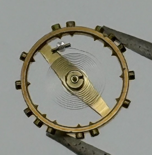 ETA 2485 Balance Wheel Complete And Spring 1379 M Watch Movement Parts 