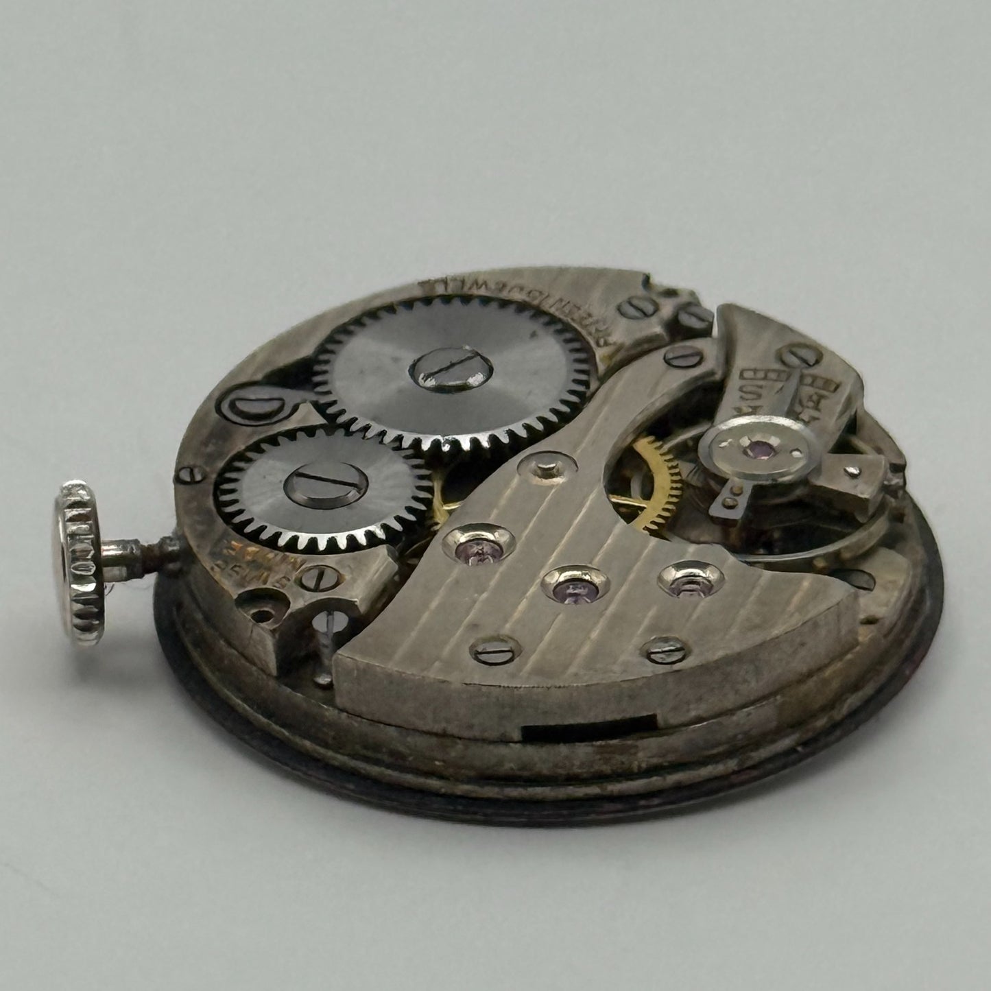 Quality Enamel Dial Watch Movement Manual Wind Vintage Swiss Parts Repair 23.1mm