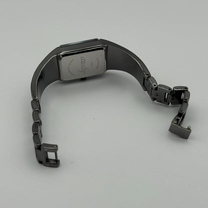 Lipsy London Ladies Quartz Watch Rectangular Black Dial Bracelet Working 22mm