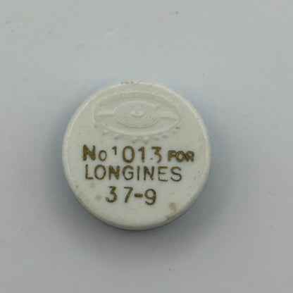 Longines 37-9 Balance Wheel Complete And Spring 1013 Watch Movement Parts NOS