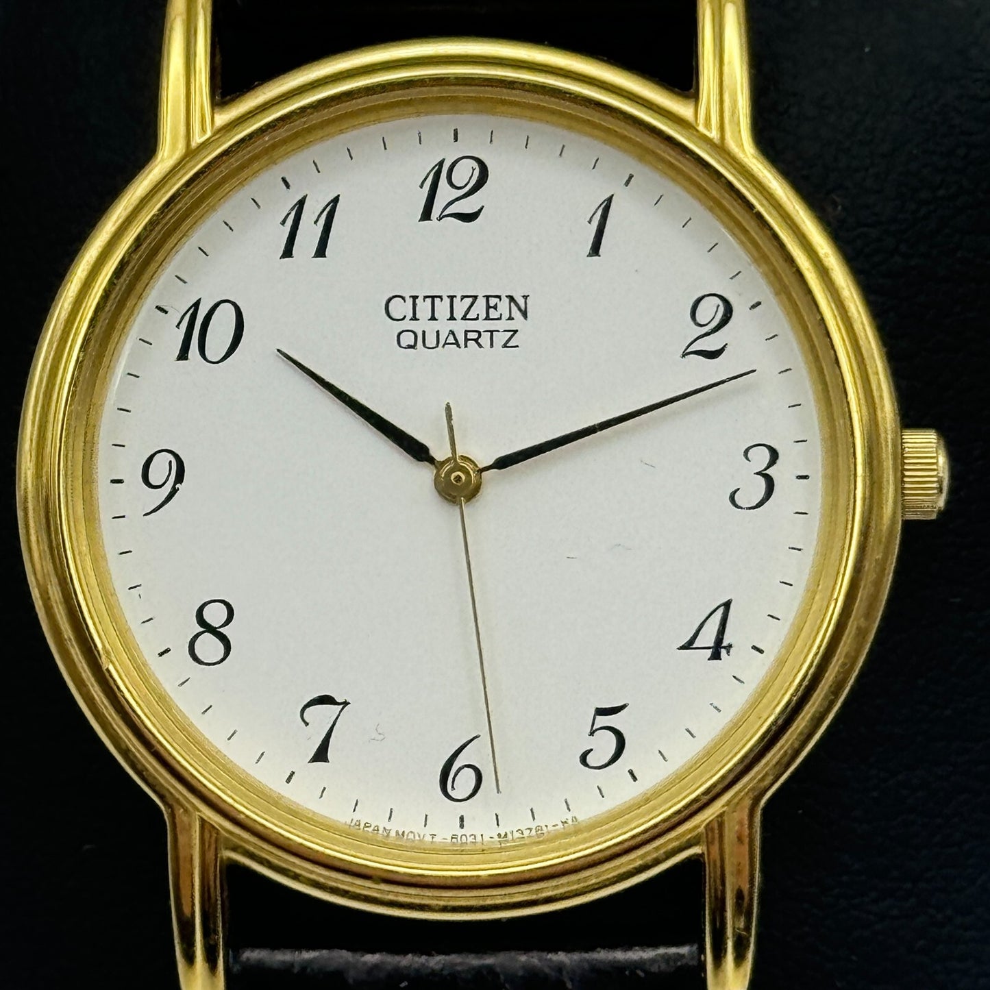 33mm Working Citizen 6031-S018161 White Dial Quartz Watch New Battery 9 Inches