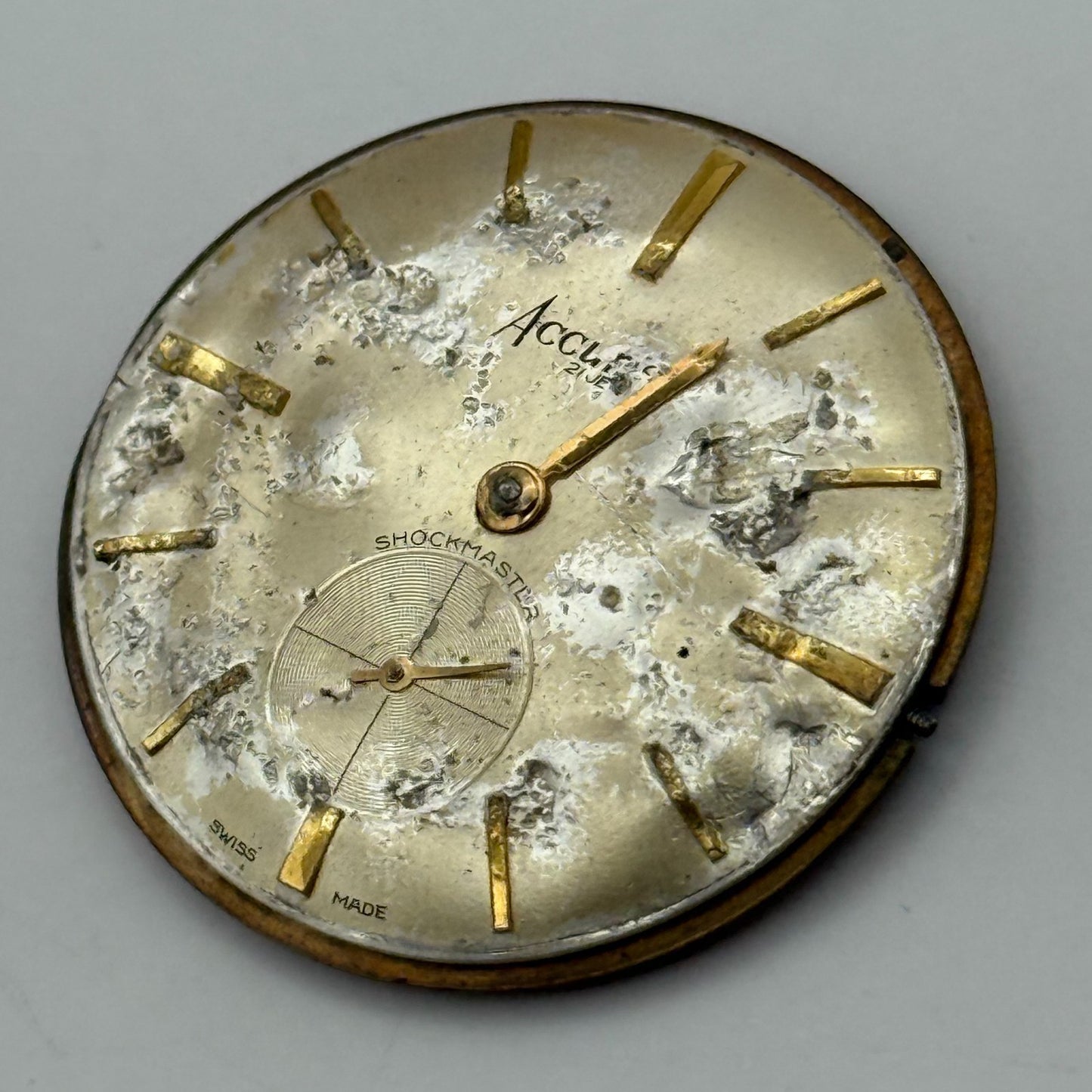 Peseux 320 Watch Movement Accurist Manual Wind Vintage Swiss Parts Repair 31.1mm