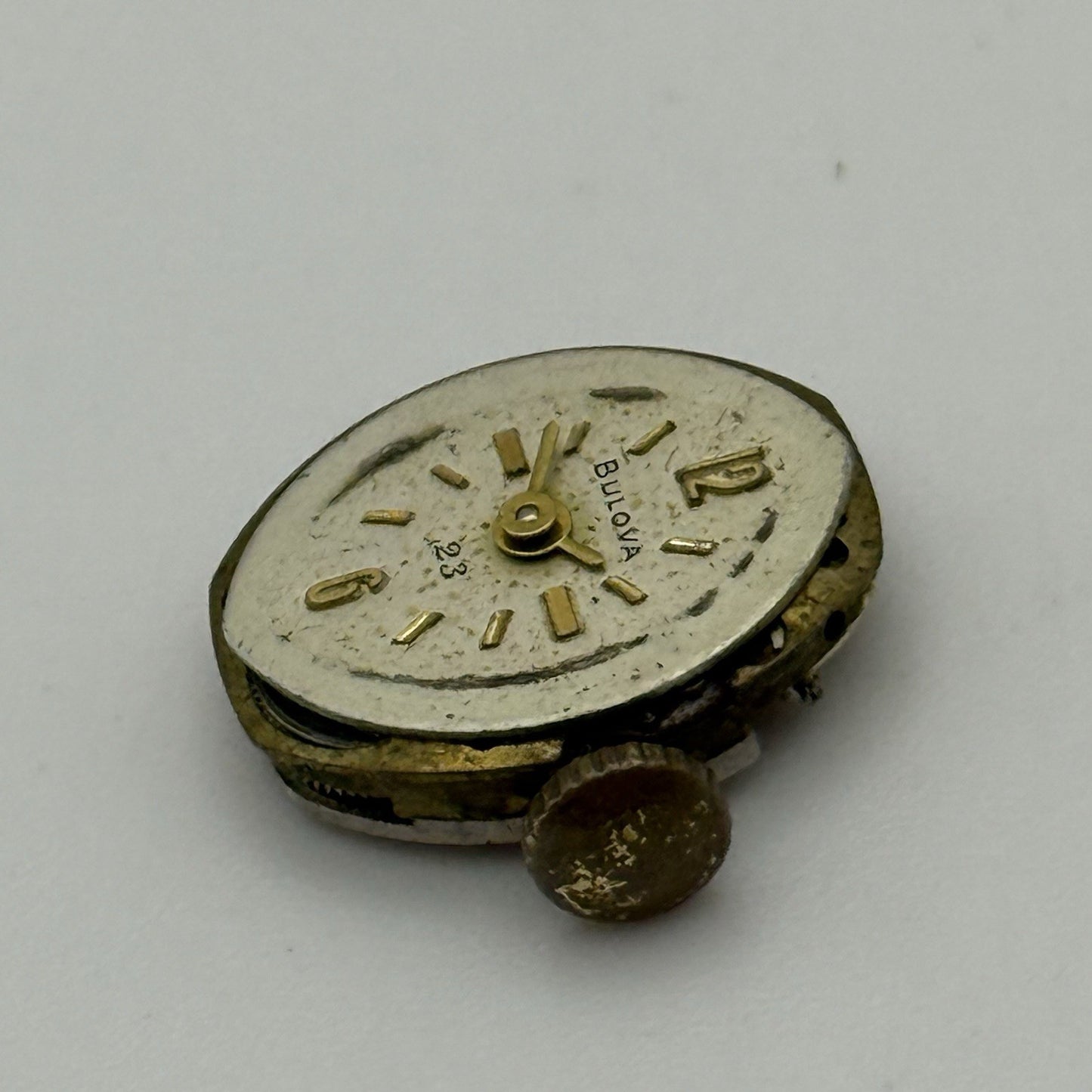 Bulova 5AT Ladies Manual Wind Watch Movement Vintage Swiss PARTS REPAIR 13mm