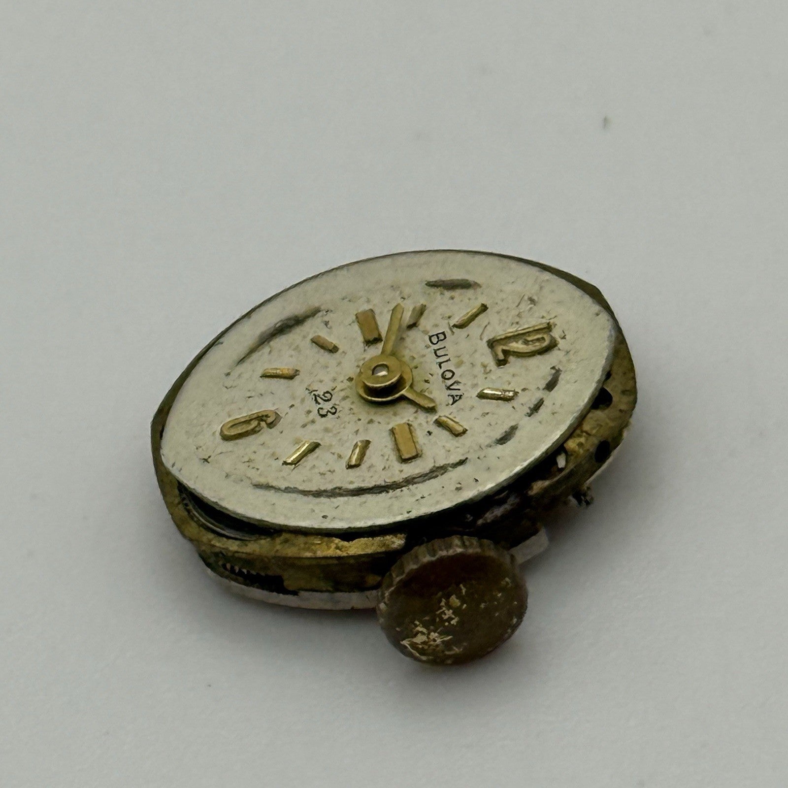 Bulova 5AT Ladies Manual Wind Watch Movement Vintage Swiss PARTS REPAIR 13mm
