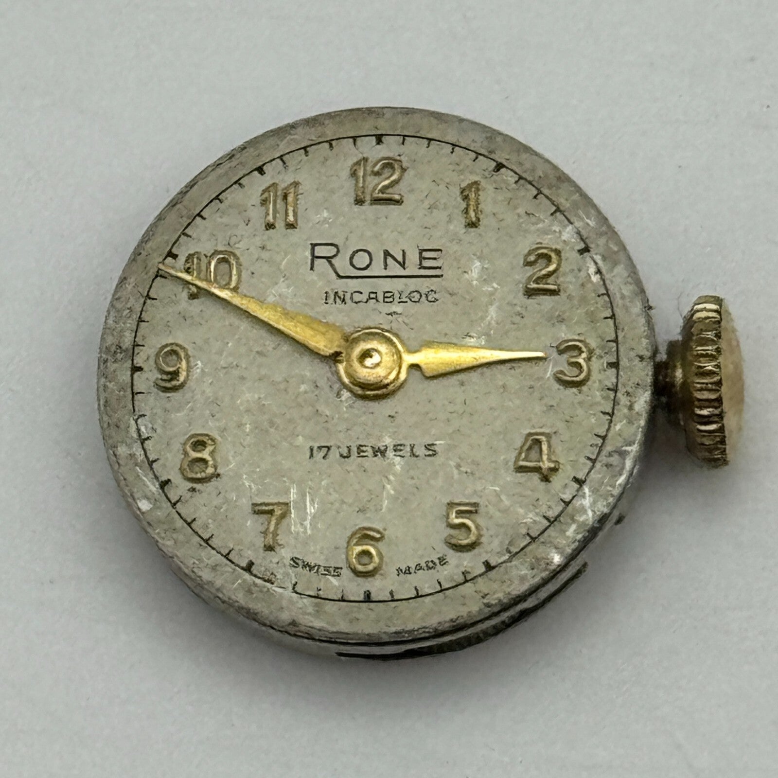 15.5mm Ladies Rone 675 ETA 2410 Manual Wind Watch Movement Swiss Vintage PARTS