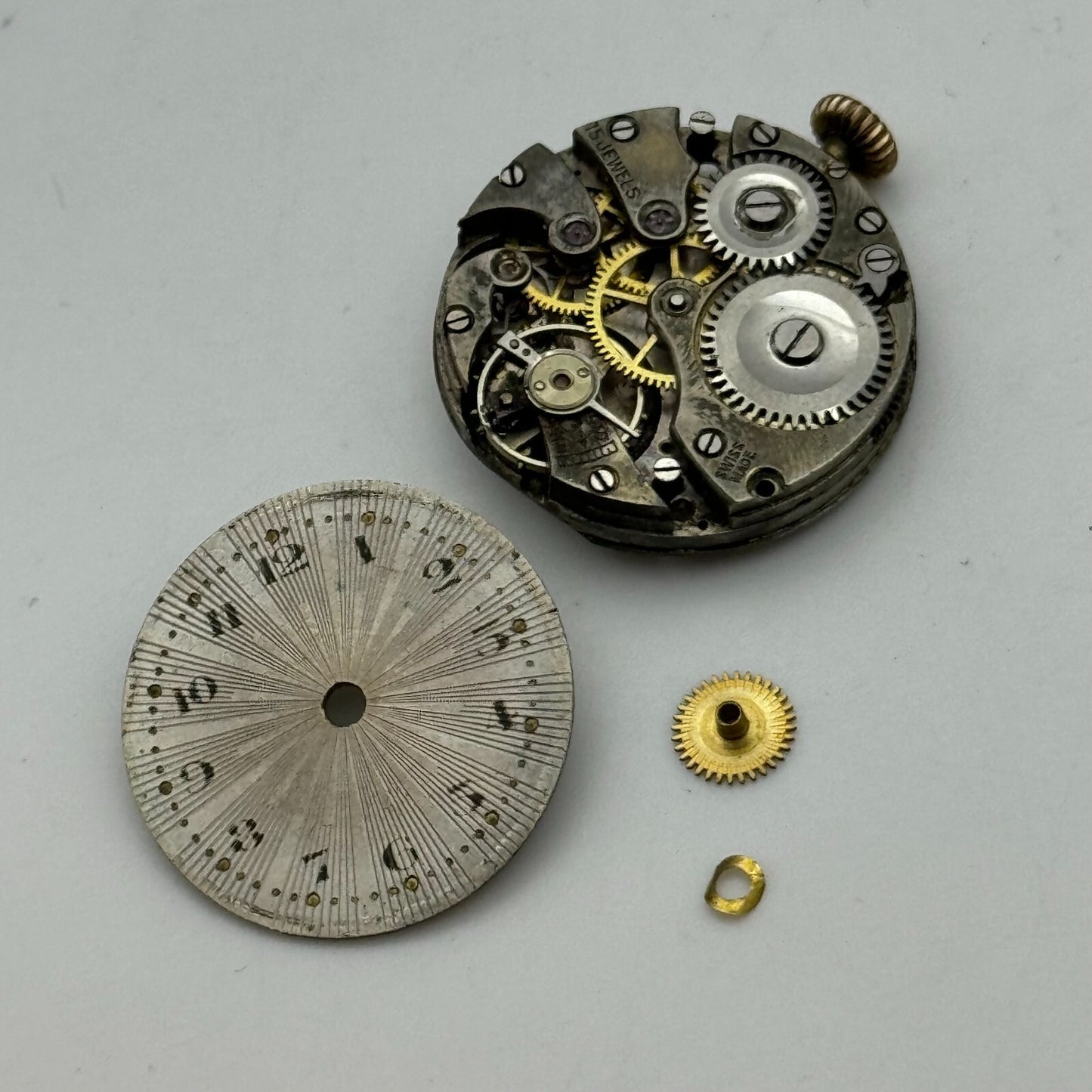 23.5mm AS A Schild Balance Intact Trench Watch Movement Manual Wind Swiss PARTS