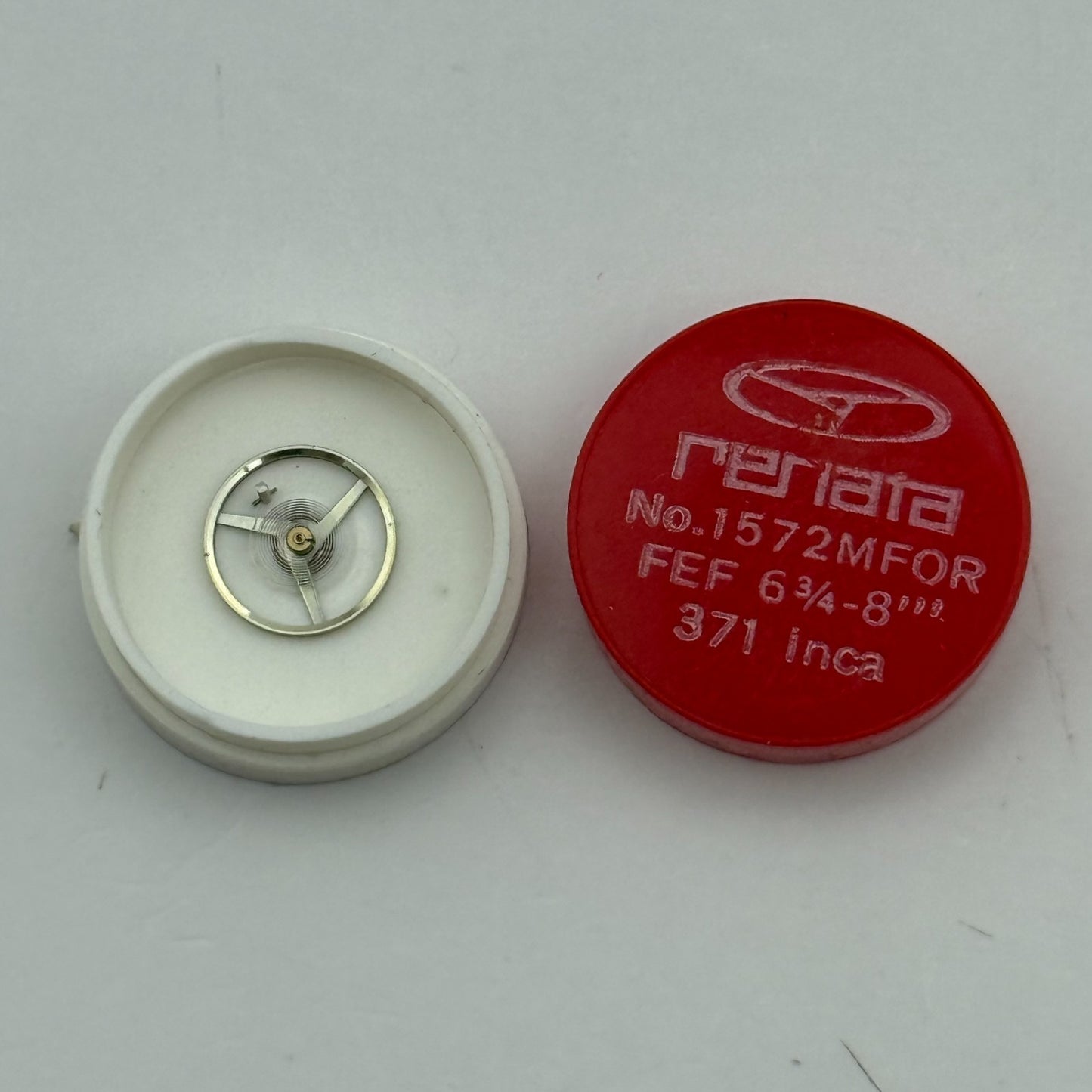 FEF 371 Balance Wheel Complete And Spring 6 3/4-8''' 1572 M Watch Movement Parts