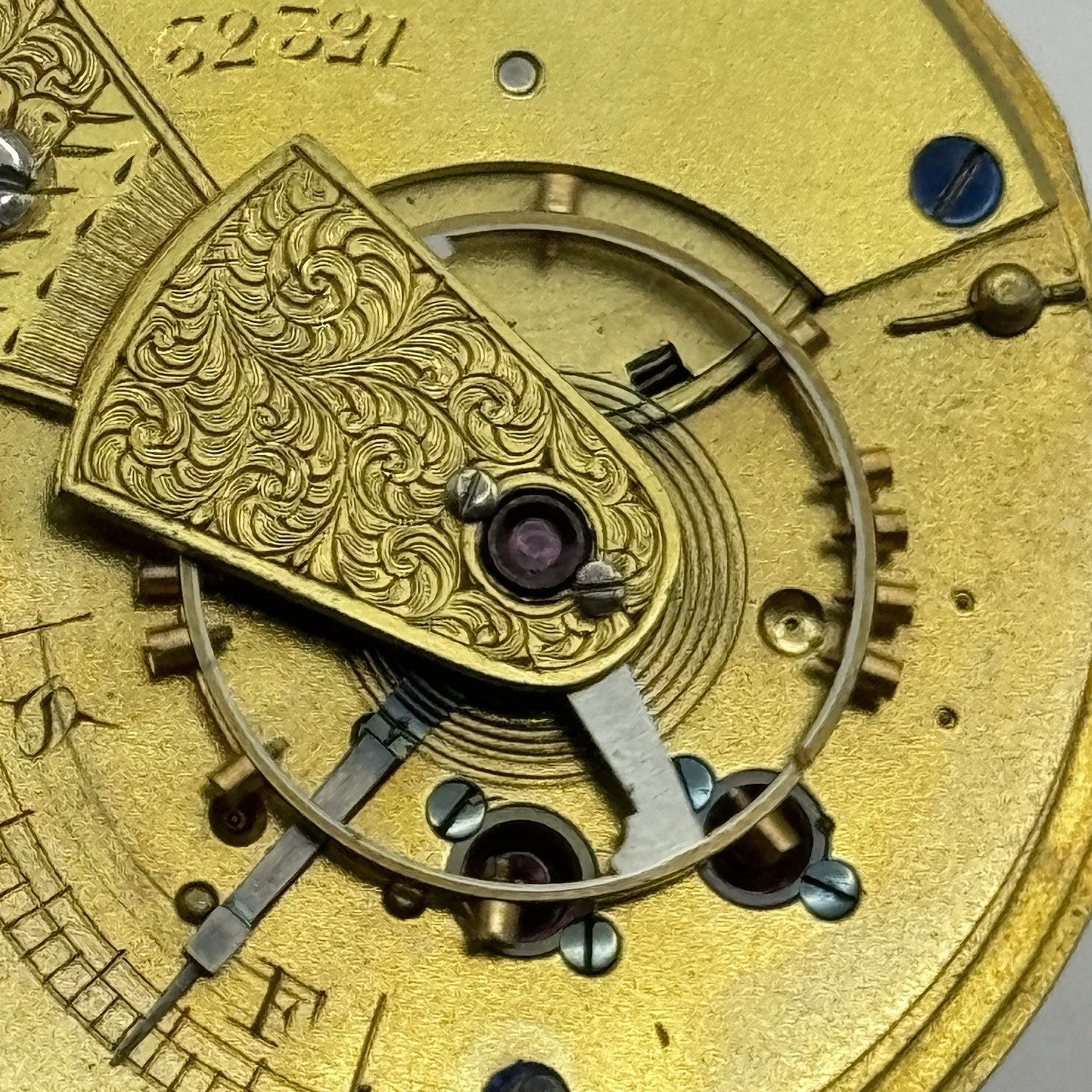 39mm Running Antique High Quality English Fusee Pocket Watch Movement -  RESTORE