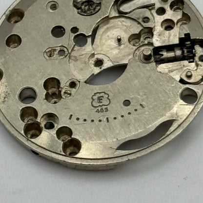 25.9mm Men's Felsa F 465 Partial Manual Wind Watch Movement Vintage Swiss PARTS