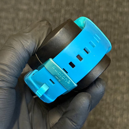 38mm Swatch Touch Blue SURS100 Swiss Digital Quartz Watch UNTESTED PARTS REPAIR