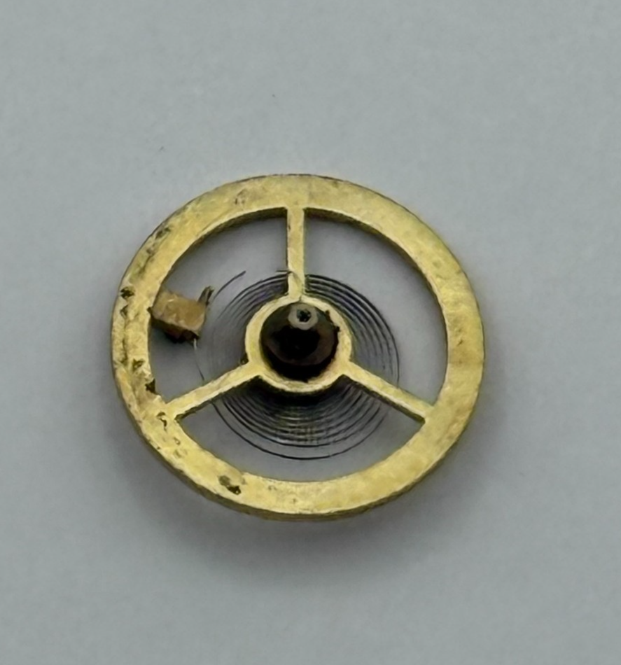 Kasper 200 Balance Wheel Complete And Spring 5¼’’’ Watch Movement Parts NOS