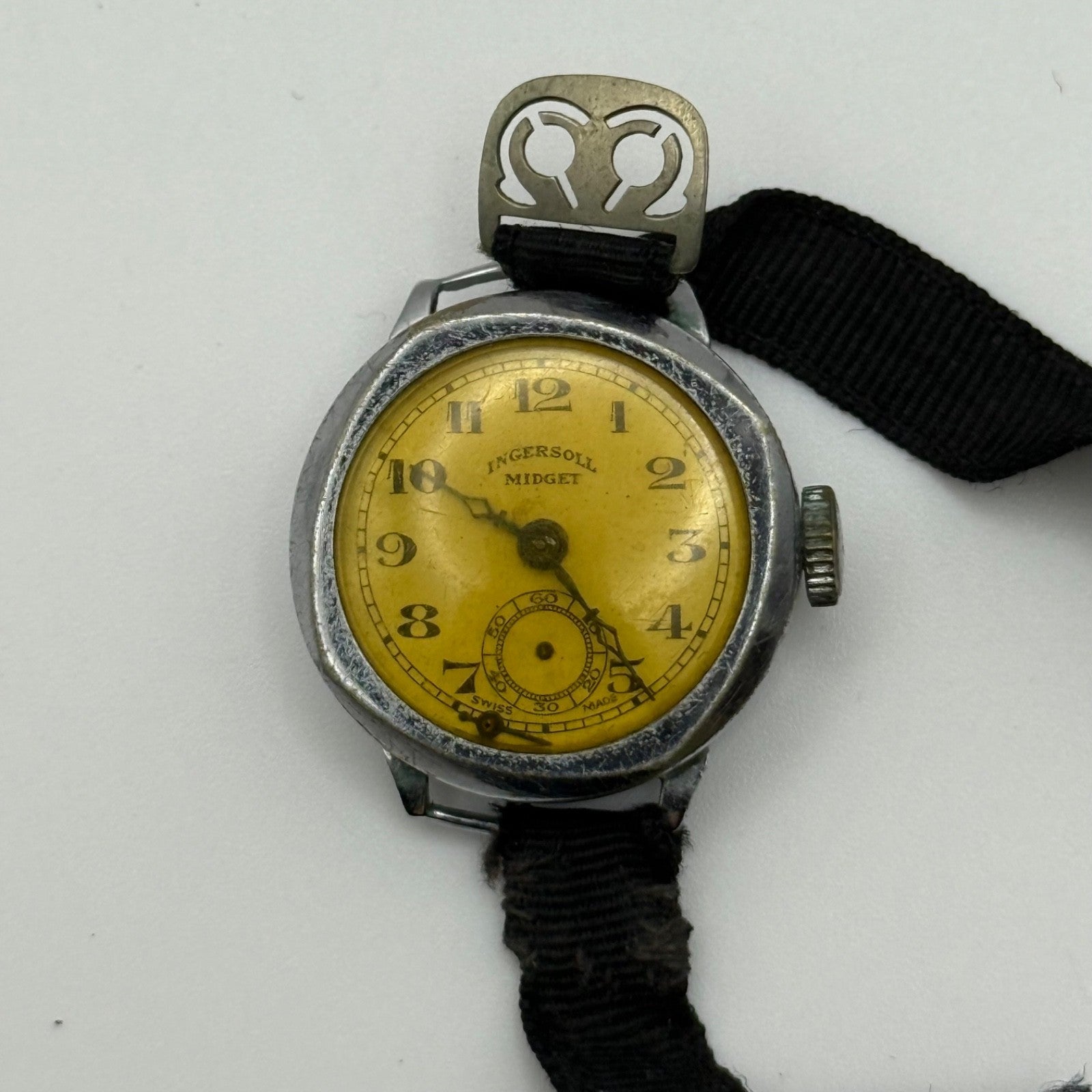 25mm Vintage / Antique Ingersoll Midget Swiss Sub Second Manual Wind Watch PARTS