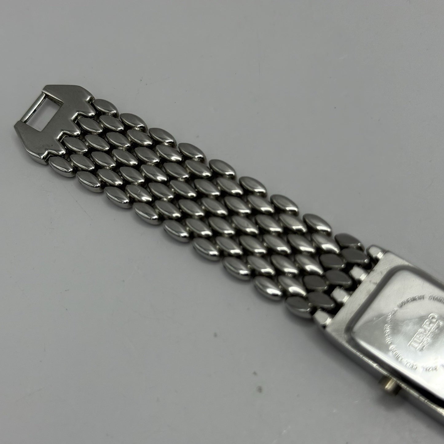 19mm Working Ladies Censi Collection Silver Tone Japan Quartz Watch 6.75 Inches