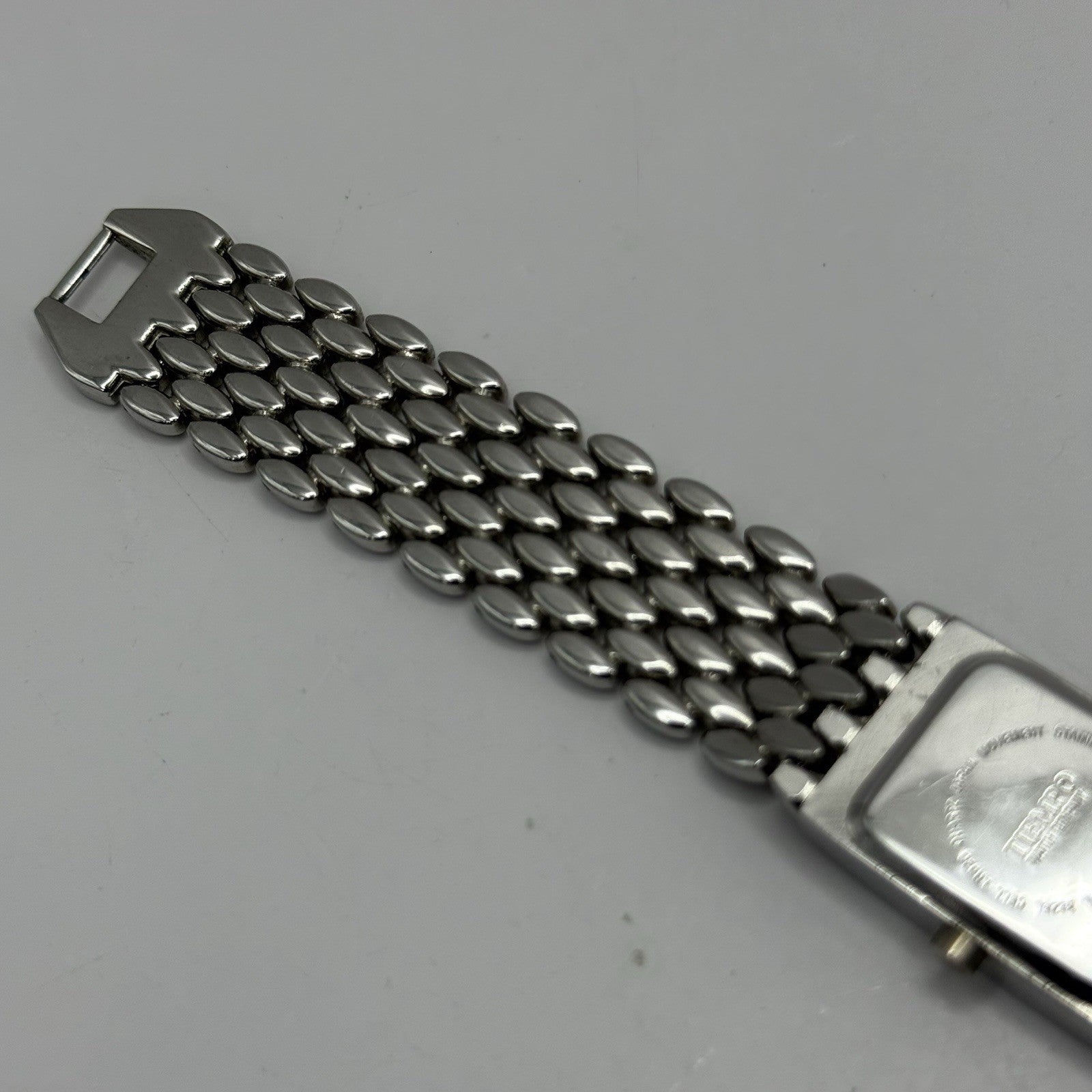 19mm Working Ladies Censi Collection Silver Tone Japan Quartz Watch 6.75 Inches