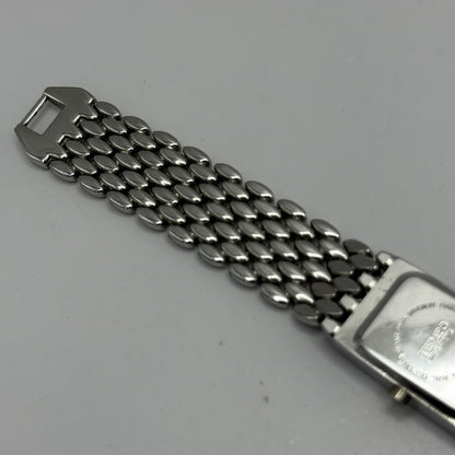 19mm Working Ladies Censi Collection Silver Tone Japan Quartz Watch 6.75 Inches