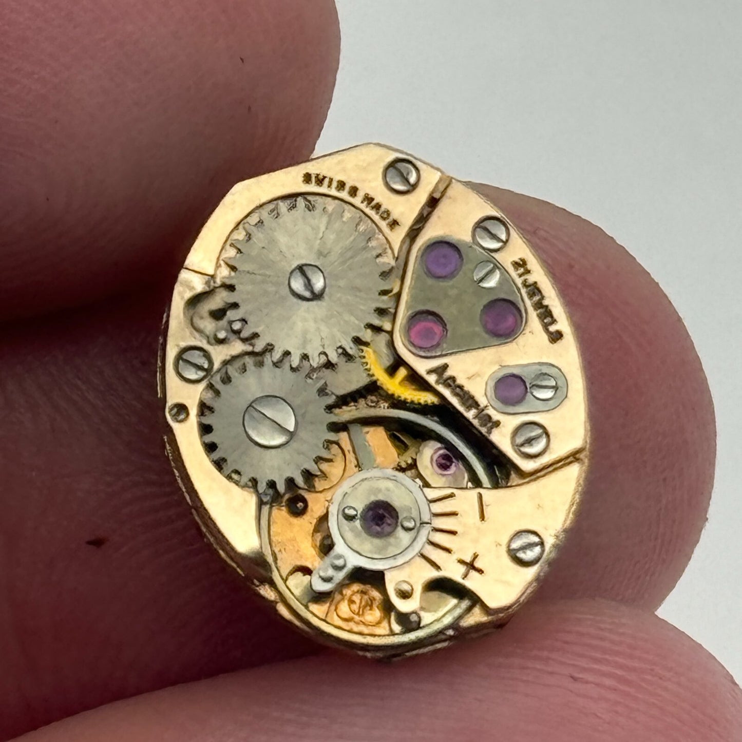 12.9mm Ladies Accurist ETA 2485 Manual Wind Watch Movement Swiss Vintage PARTS