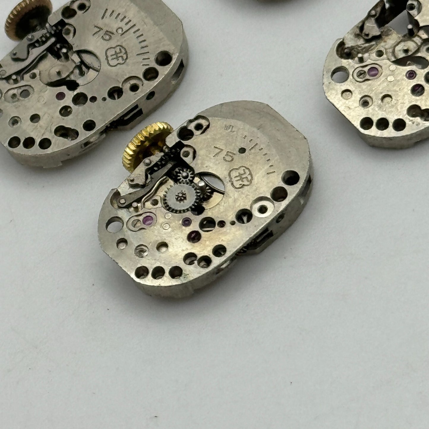 12.8mm 5 x FHF 75 Ladies Manual Wind Watch Movement Swiss Vintage PARTS SPARES