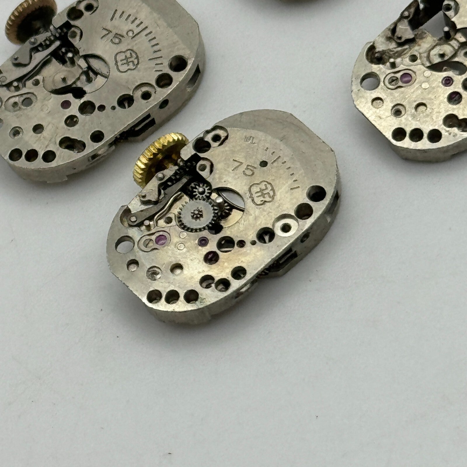 12.8mm 5 x FHF 75 Ladies Manual Wind Watch Movement Swiss Vintage PARTS SPARES