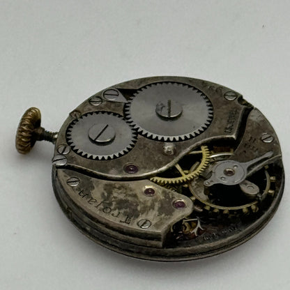 22mm Trojan 9 3/4 Swiss 15 Jewels Trench Watch Movement Manual Wind PARTS SPARES