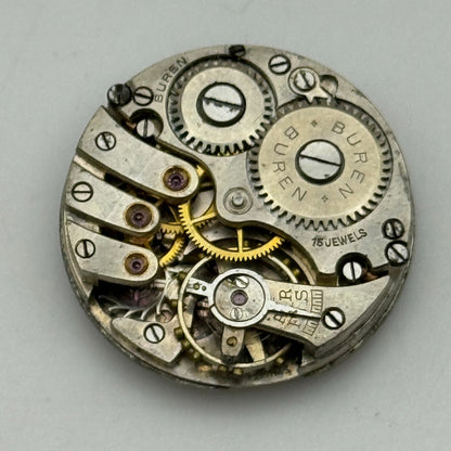 23.6mm Buren Dawsons LTD Dunedin Manual Wind Watch Movement Swiss Vintage PARTS