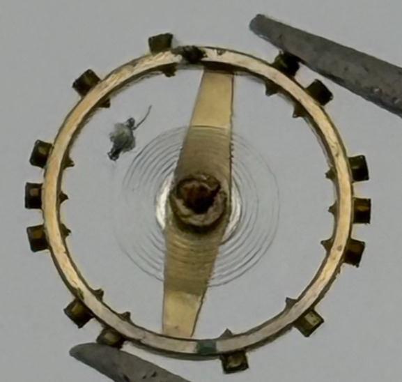 FEF 370 371 Balance Wheel Complete And Spring  176 Watch Movement Parts NOS