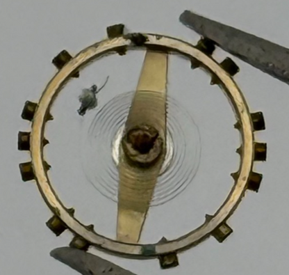 FEF 370 371 Balance Wheel Complete And Spring  176 Watch Movement Parts NOS