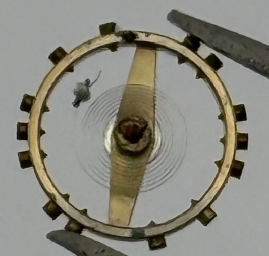 FEF 370 371 Balance Wheel Complete And Spring  176 Watch Movement Parts NOS